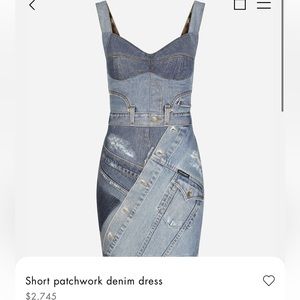 Dolce and Gabbana patchwork dress short